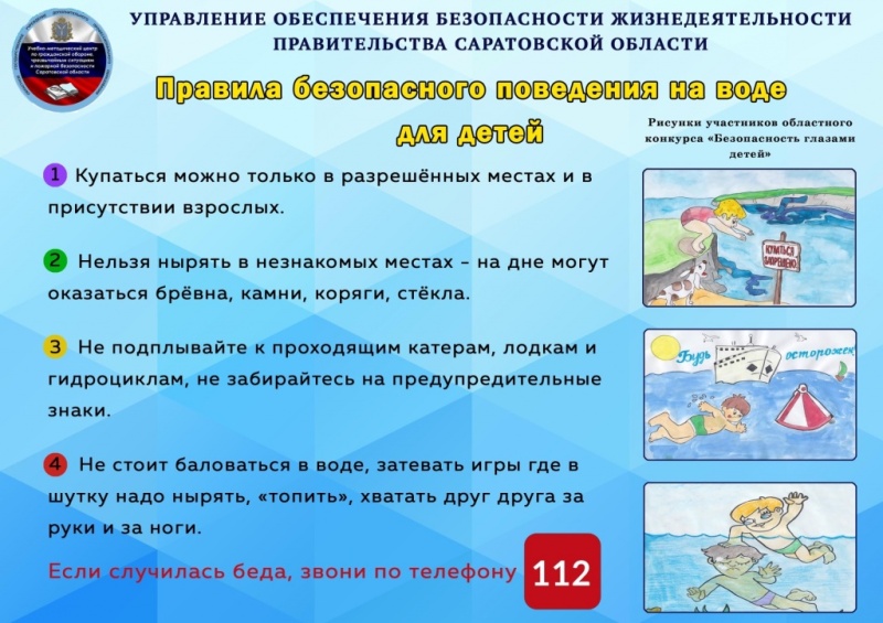 Правила безопасного поведения на воде для детей.