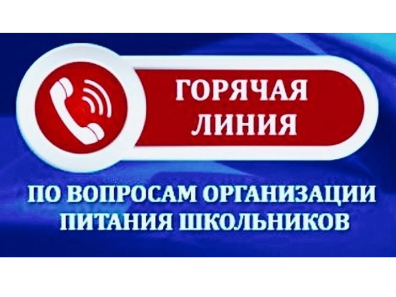 О проведении горячей линии по вопросам организации питания в школах.