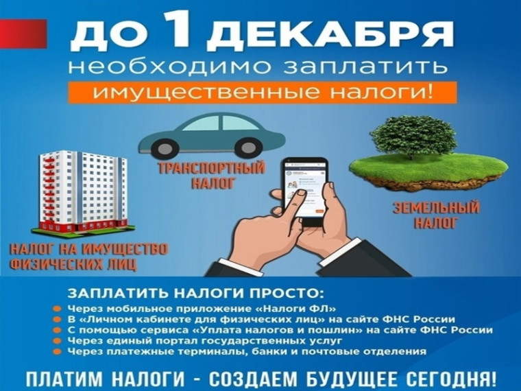 Уплатить налоги необходимо не позднее 1 декабря 2022 года. Уплатить налоги необходимо не позднее 1 декабря 2022 года.